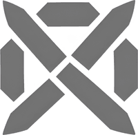 Минималистичный абстрактный корпоративный логотип в серых тонах на белом фоне, геометрический символ.